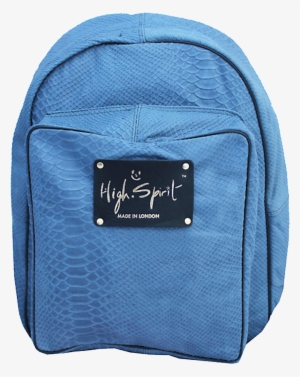 High Spirit Bags Pastel Blue Snake Leather Backpack