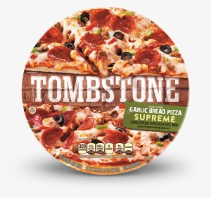 Tombstone Supreme Garlic Bread Pizza - Tombstone Garlic Bread Pepperoni Pizza 27 Oz.