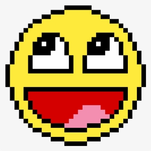 Epic Face - Pixel Art Emoji Transparent PNG - 1200x1200 - Free