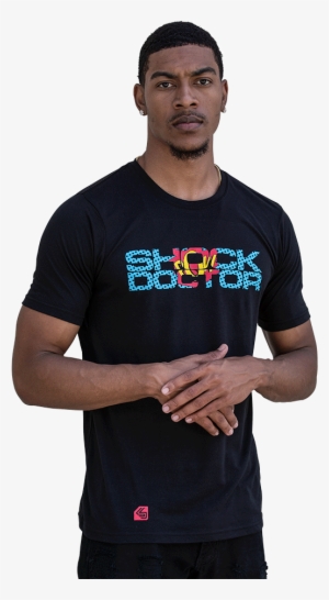 Shock Doctor Limited Edition "pow" - 120% Lino Tshirts, Størrelse: Small, Mørkeblå
