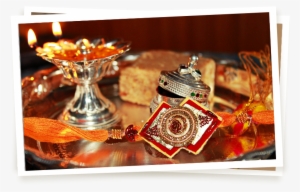 An Aesthetically Decorated Thali Offers An Impression - Happy Raksha Bandhan Images Download
