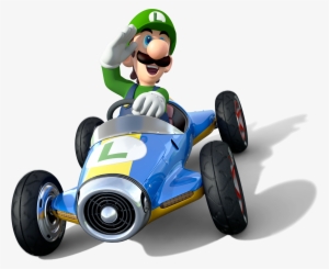 Luigi In Mario Kart 8 Official Game Art - Mario Kart 8 Deluxe Luigi