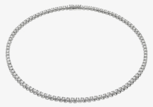 corona 18 kt white gold tennis necklace with round - bracciali uomo rosa dei venti