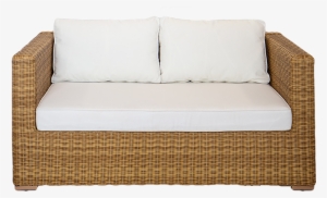 Dune Two Seater Sofa With White Cushions - Cushion