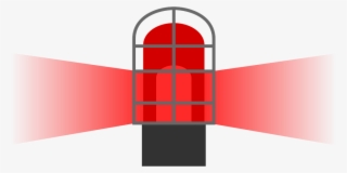 Red Beacon - Hockey Goal Light Vector