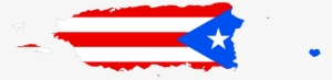 Puerto Rico Map Flag - Clip Art