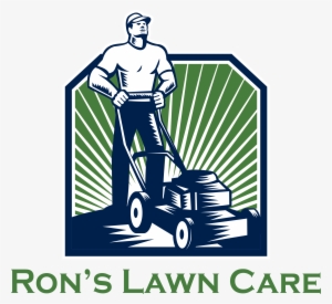 The Hallmarks Of Ron's Lawn Care - Gardener Mowing Lawn Mower Retro Throw Blanket