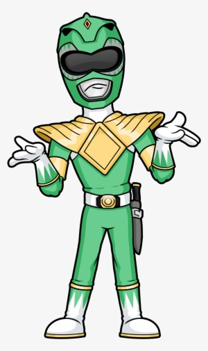 The Green Power Ranger - Power Ranger Dibujo Animado