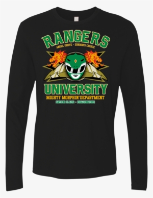 rangers u green ranger men's premium long sleeve - t-shirt