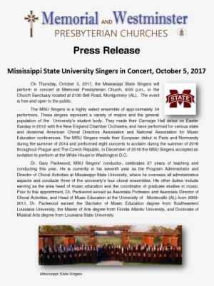 Mississippi State University Singers In Concert - Document