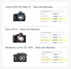 The Overall Dynamic Ranges Of The Cameras, As Measured - Canon Eos 5d Mark Iv Dslr Camera