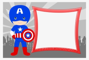 Molduras Png Personagens Ad Capitaoamerica - Convite Capitão America Para Imprimir