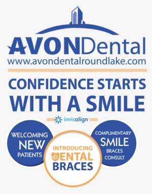 Round Lake Dentist Confidence Starts With A Smile - Think, Safety Starts With You, 10" X 14", Adhesive
