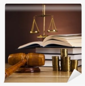 Law Theme, Mallet Of Judge, Wooden Gavel Wall Mural