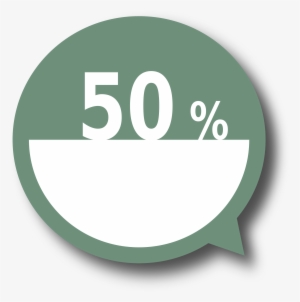 This Free Icons Png Design Of 50 Percent