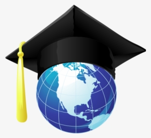 Official Launch Of Planet Grad - Globe With Graduation Cap Png