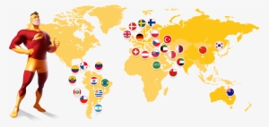 Delivery Hero Is In 64 Countries And - Cashmere On A World Map