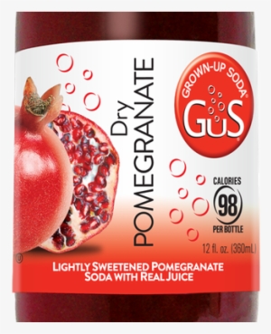 Dry Pomegranate Soda - Gus Dry Pomegranate 12 Oz Glass Bottle - Pack Of 12