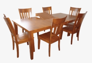 Additional Rectangular Extension Solid Wood Table - โต๊ะ กิน ข้าว ไม้ 4 ที่นั่ง