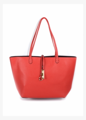 Red/coffee Sweet Simplicity Reversible Tote Handbags - Shopper Patrizia Pepe Rossa