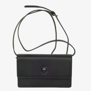 Handbag Clutch Leather Black - Handbag