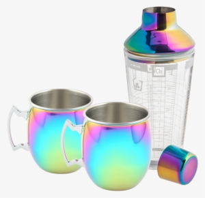 Cambridge Rainbow Cocktail Shaker With Moscow Mule
