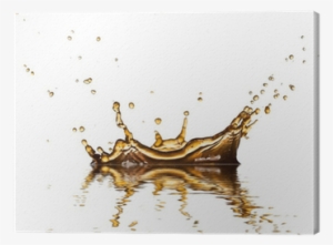 Brown Liquid Splash Of Coffee Or Cola, On White Background - Coffee