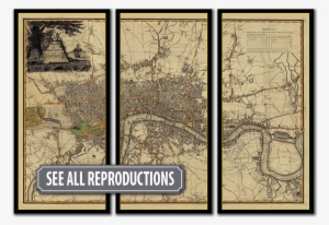 We Use The Word Republished To Define A Map Or Print - Map London 1800