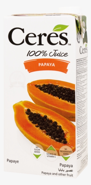 Pear Juice , Papaya Purée (13%), Apple Juice (6%), - Ceres Apple Juice 200ml