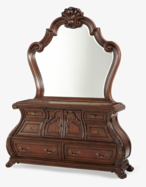 Palace Gates Bedroom Collection Dresser Mirror - Palace Gates Arched Dresser Mirror Michael Amini 02060-53