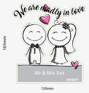 Picture Of Wedding Couple - Cute Wedding Couple Custom Return Address Labels