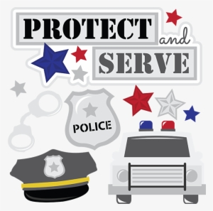 Protect And Serve Svg Cut Files For Scrapbooking Police - La-96 Nike Missile Site