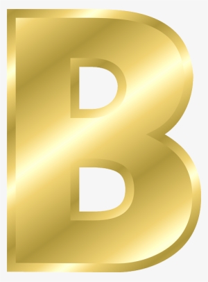 B Png Web Icons Png B - Alphabet In Gold