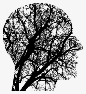 deforestation affects mental health - black and white think