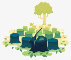 Ban Deforestation - Illustration