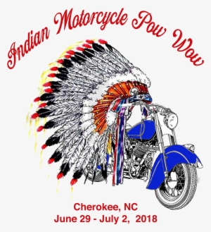 Indian Motorcycle Pow Wow - Native American Flash Art