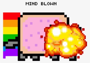 Mind Blown Meme - Nyan Cat Glitch Gif