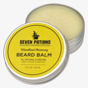 Beard Balm Conditioniner - Seven Potions Beard Balm 2 Oz. 100% Natural, Organic