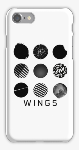 Bts Wings [[white]] Iphone 7 Snap Case - Bts Wings All Logo