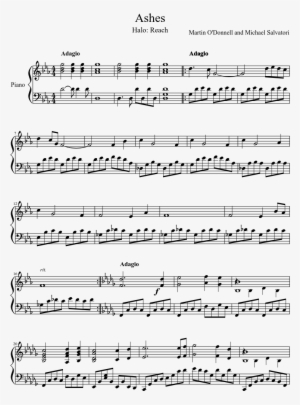 ashes sheet music composed by martin o'donnell and - speak softly love piano sheet music