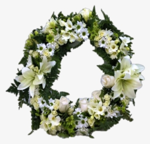 Green And White Wreath - Green