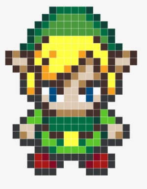 Link - Zelda - Stickers Muraux - Stickaz - Link Zelda Pixel Art