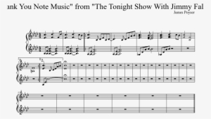 "thank You Note Music" From "the Tonight Show With - Music