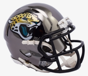 Jacksonville Jaguars Chrome Riddell Speed Mini Football - Jacksonville Jaguars Helmet