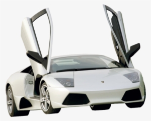 Lamborghini Png Psd Detail - White Lamborghini With Open Car Doors