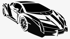 Lamborghini Silhouette Vector - Vector Image Of Lamborghini