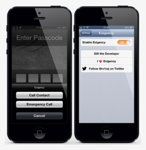 With Passcode And Exigency Active, Tapping The Emergency - Ios 5 Maps App