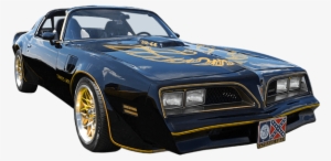 Angled View Of A Black Pontiac Trans Am - Smokey And The Bandit Trans Am