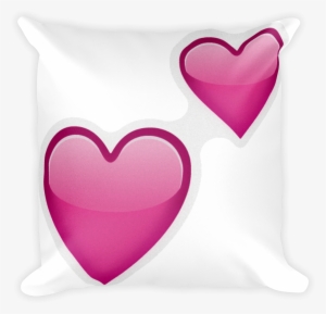 Emoji Pillow - Two Hearts - Heart Emoji Clipart