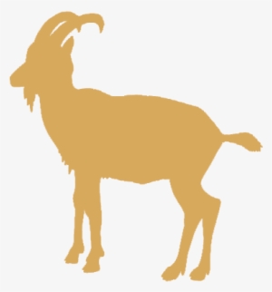 Tan Goat Logo - Goat Silhouette